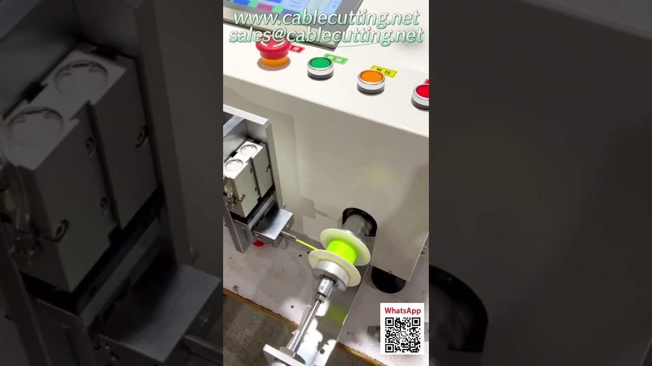 Máquina Automática de Enrolar Cabos com Medição Precisa e Corte Automático | Eficiência Industrial
