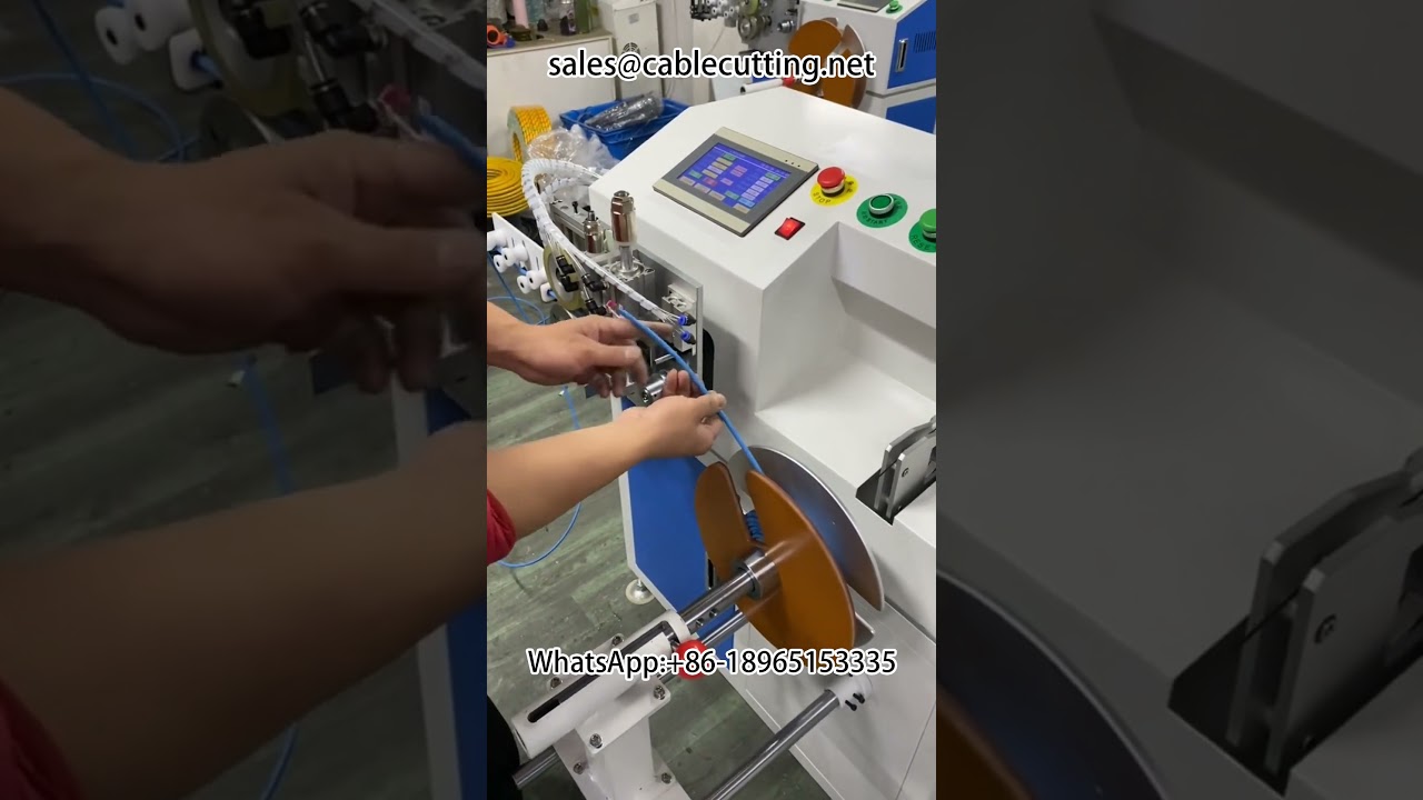 Máquina Automática de Contagem, Classificação, Corte, Enrolamento e Amarração de Cabos | Automação Industrial