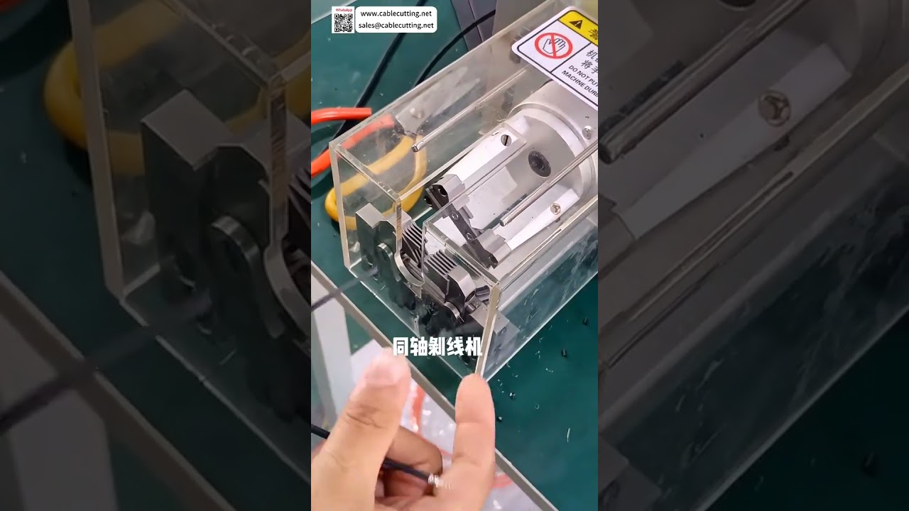 Máquina de Decapar Cabo Coaxial - Corte Multicamadas de Precisão para Chicotes Elétricos