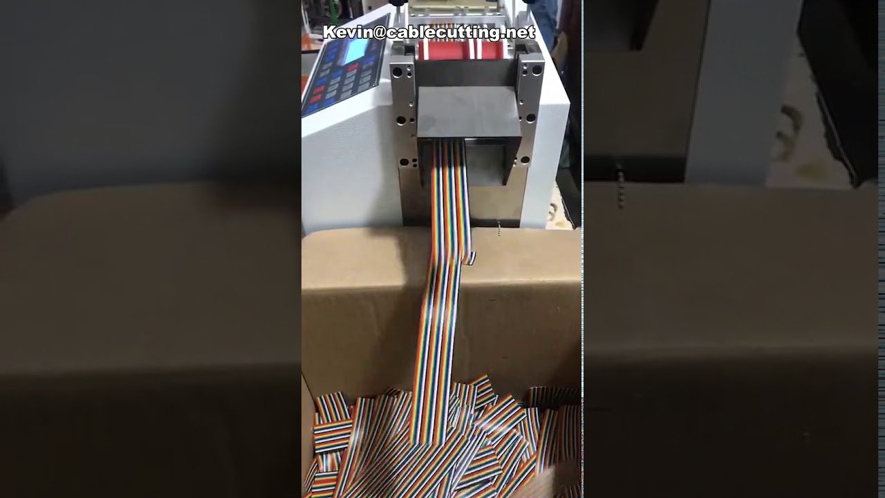 Cortadora Automática de Cabo Fita – Máquina de Corte de Cabo Plano Totalmente Automática
