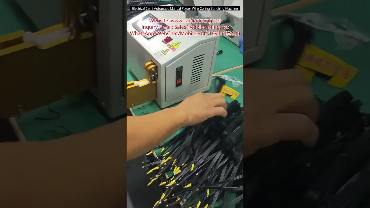 Máquina Semiautomática de Bobinar e Agrupar Fios Elétricos - Automação Industrial