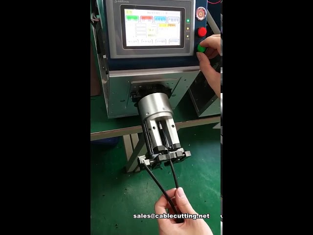 Máquina Semiautomática para Decapagem de Cabo Coaxial – Descascador Profissional