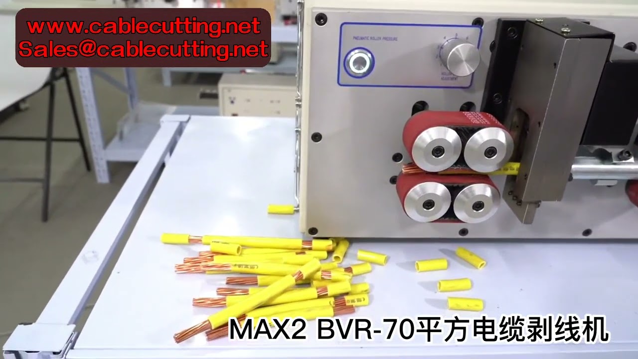 Máquina Decapadora Automática de Cabos 70mm² com 8 Rodas - Corte e Decapagem Precisos