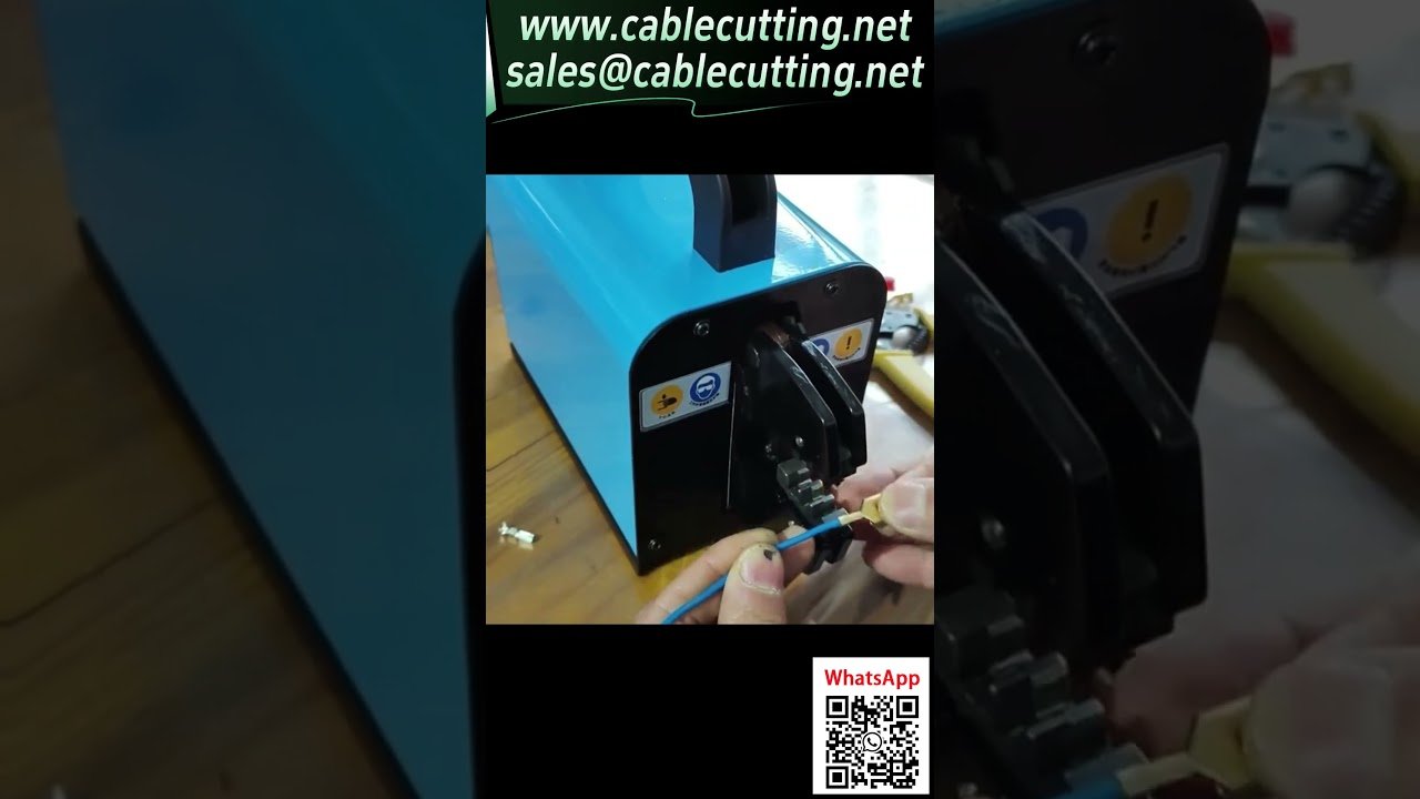 Demonstração Profissional: Máquina de Crimpagem Pneumática 16M para Terminais Plug 1-1