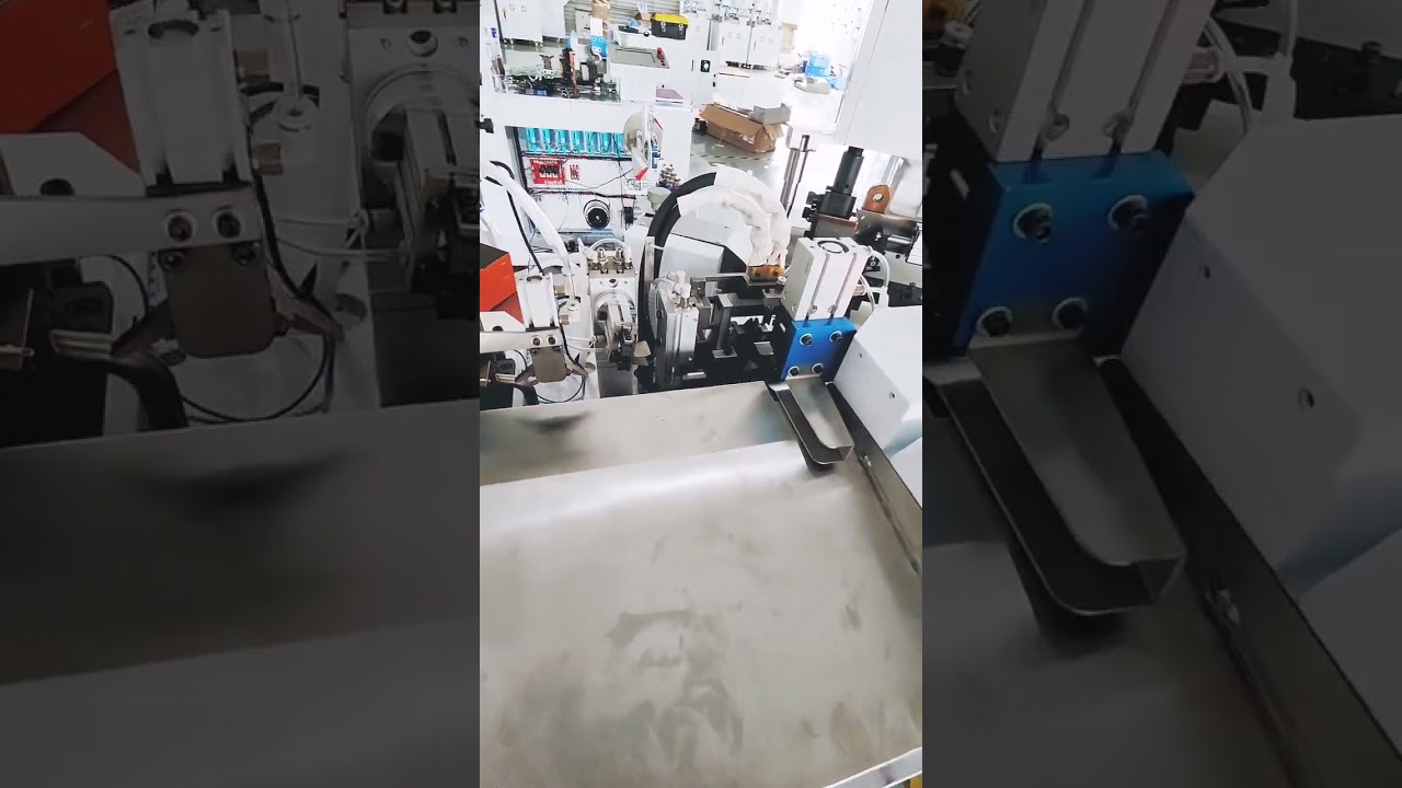 Máquina de Terminais Totalmente Automática para Processamento de Fios Trançados de Nylon de Alta Temperatura | Automação Industrial #fábrica