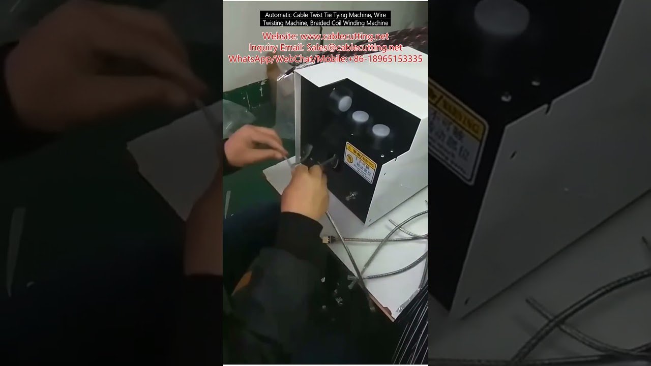 Máquina Automática de Amarrar Cabos Twist Tie | Torcedora de Fios e Bobinadora de Cabos Trançados