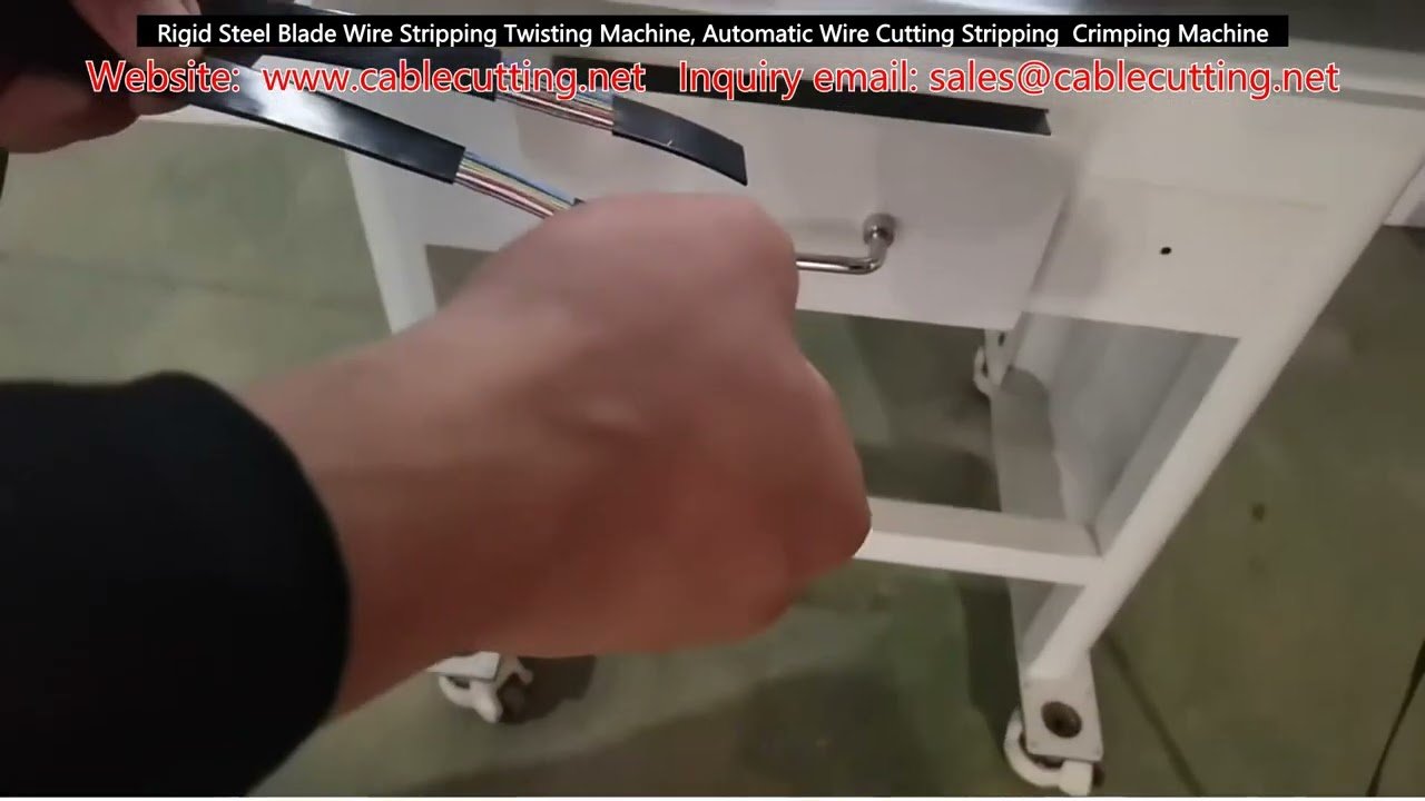 Máquina de Desencapar e Torcer Fios com Lâmina de Aço Rígido | Corte, Desencape e Crimpagem Automática