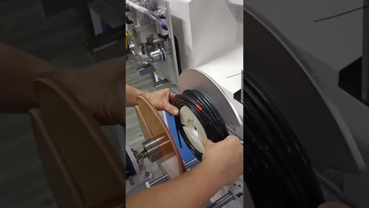 Máquina Automática de Contagem, Separação, Corte e Amarração de Tubos para Irrigação por Gotejamento #máquina