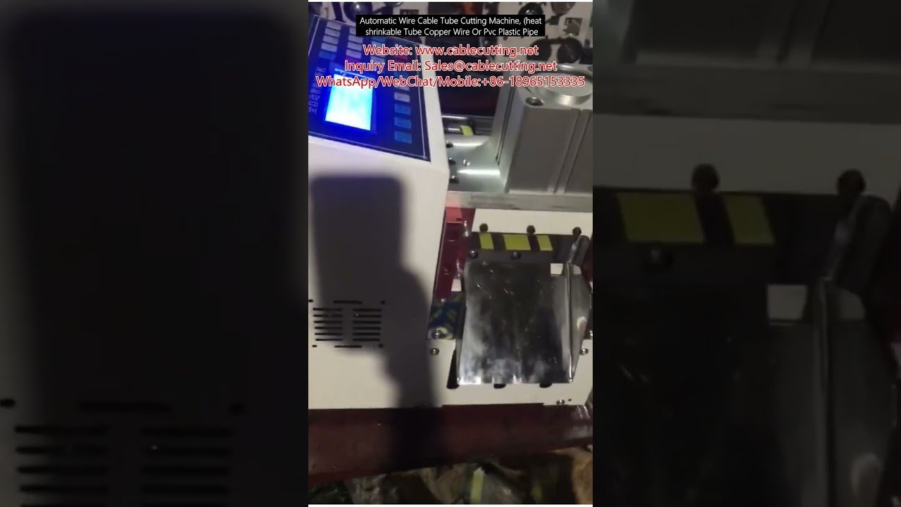 Máquina Automática de Corte de Cabos e Tubos | Para Fio de Cobre, Tubo Termocontrátil e Tubo Plástico PVC