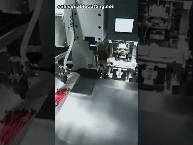 Máquina Automática de Dois Cabeçotes para Crimpagem Impermeável de Cabos e Fios