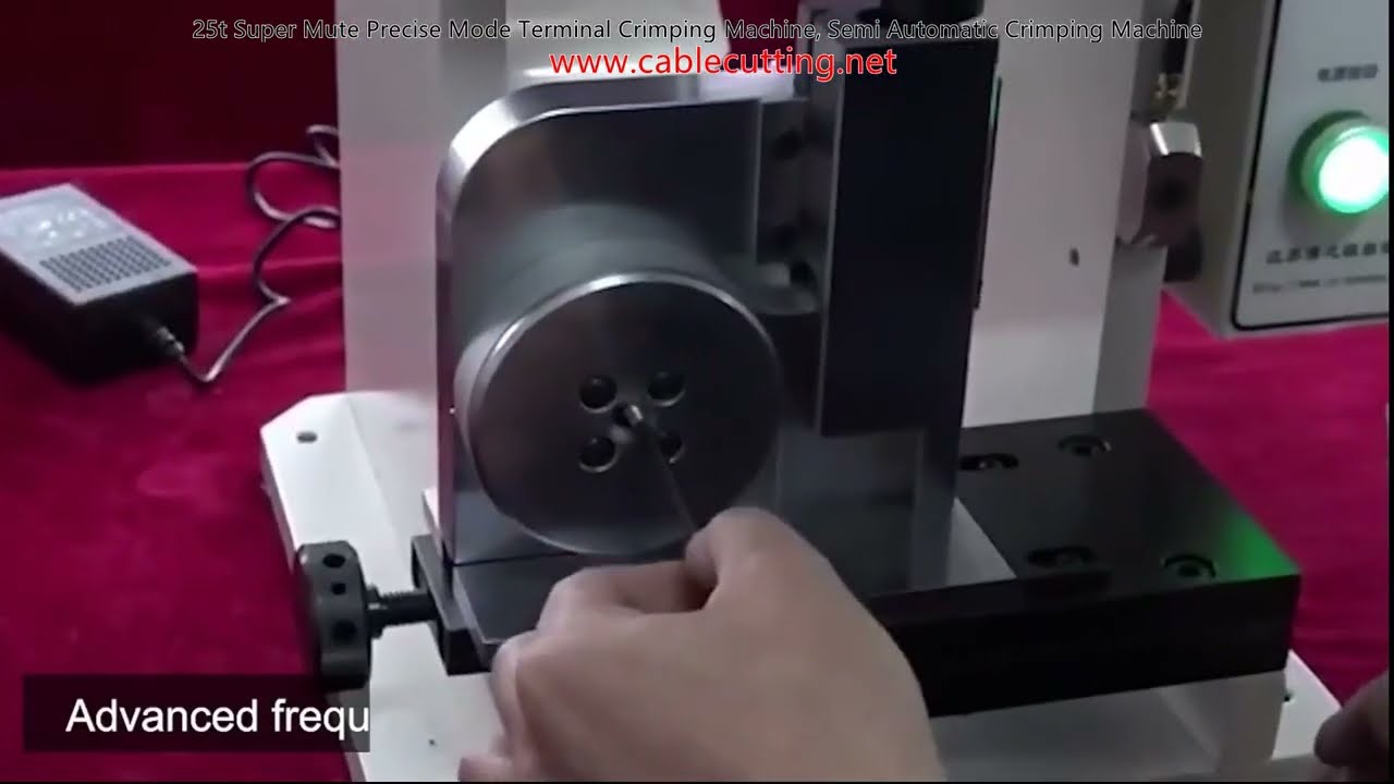 Máquina de Crimpagem de Terminais 25t Super Mute Modo Preciso, Semiautomática
