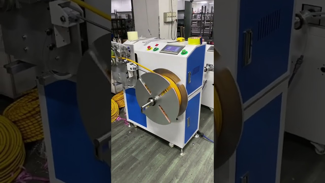 Bobinadeira de Tubos Precisa e Eficiente com Medição Exata #fábrica #máquina