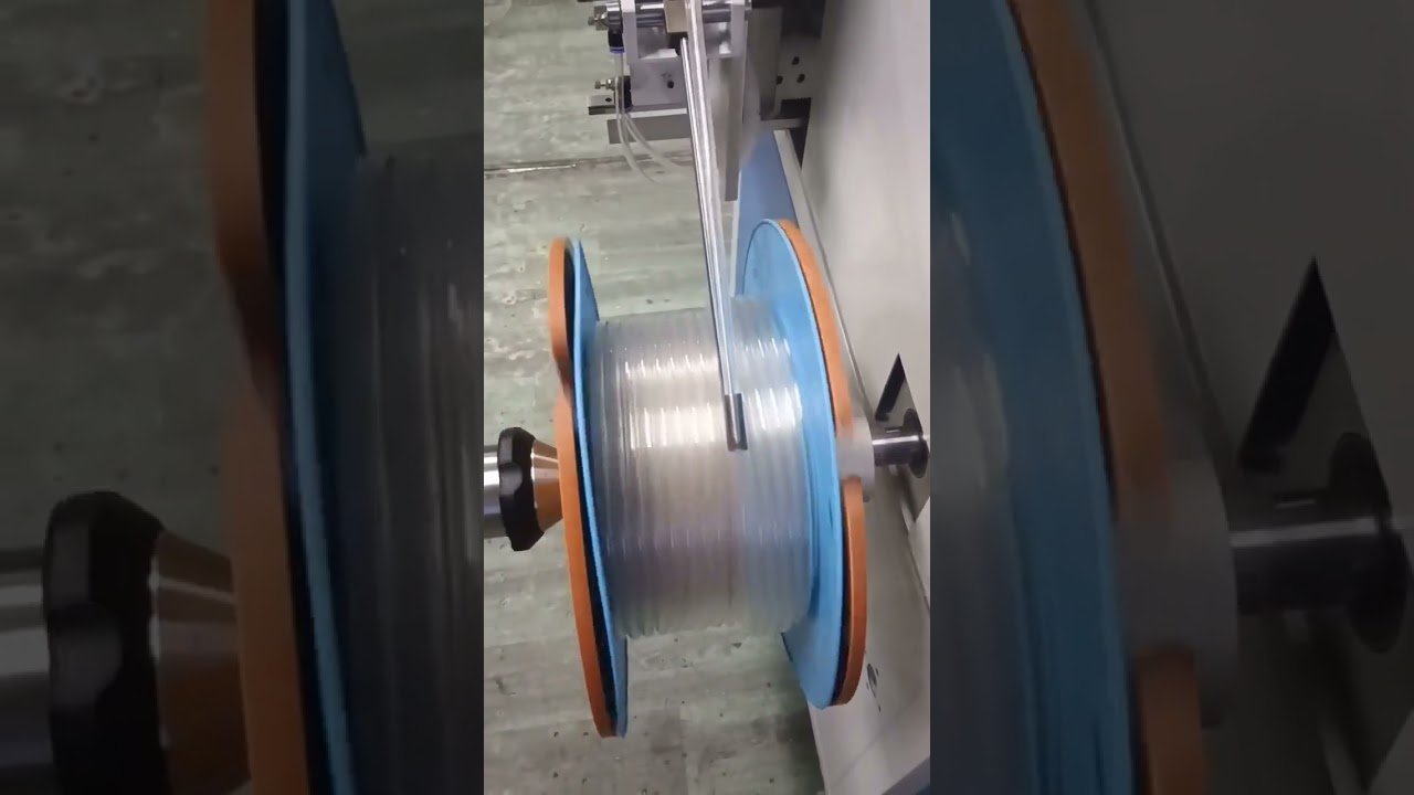 Máquina Automática de Medição, Separação, Corte e Bobinamento para Mangueiras PVC | Precisão e Eficiência #máquina