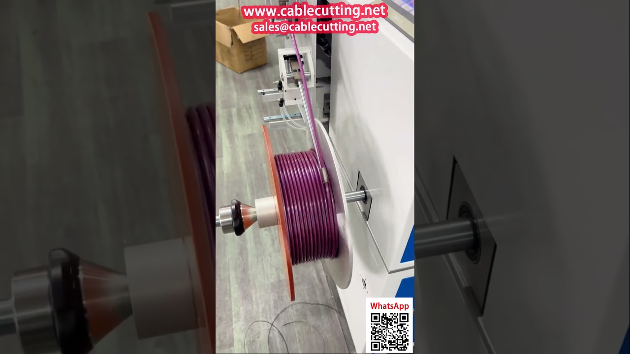 Máquina de Enrolar Cabo de Áudio com Contagem e Alinhamento Automático