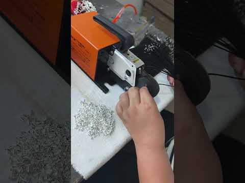 Máquina de Crimpagem Pneumática para Terminais de Tubos - Avaliação de Cliente #fábrica #máquina