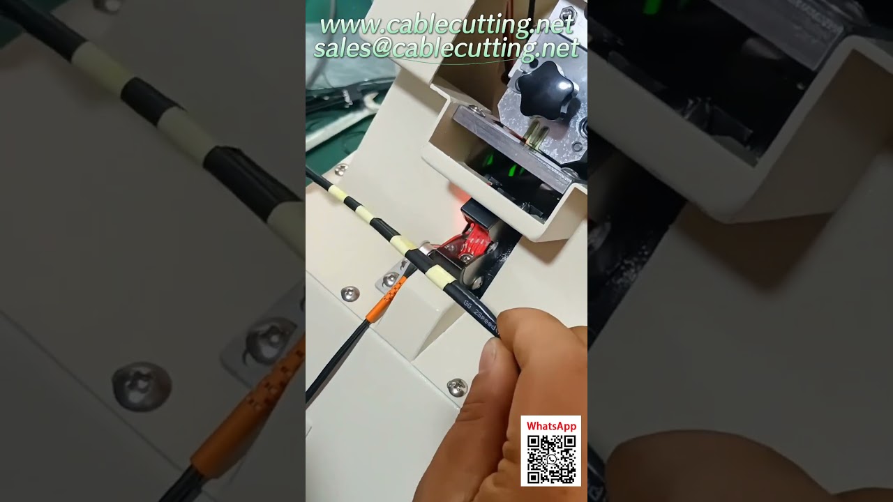 Máquina de Corte e Descascamento Automático de Fios - Alta Precisão para Automação Industrial