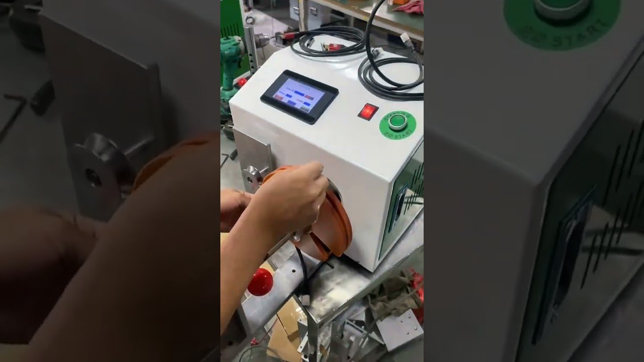 Máquina de Bobinagem Automática com Travessia para Chicotes Elétricos #fábrica #máquina