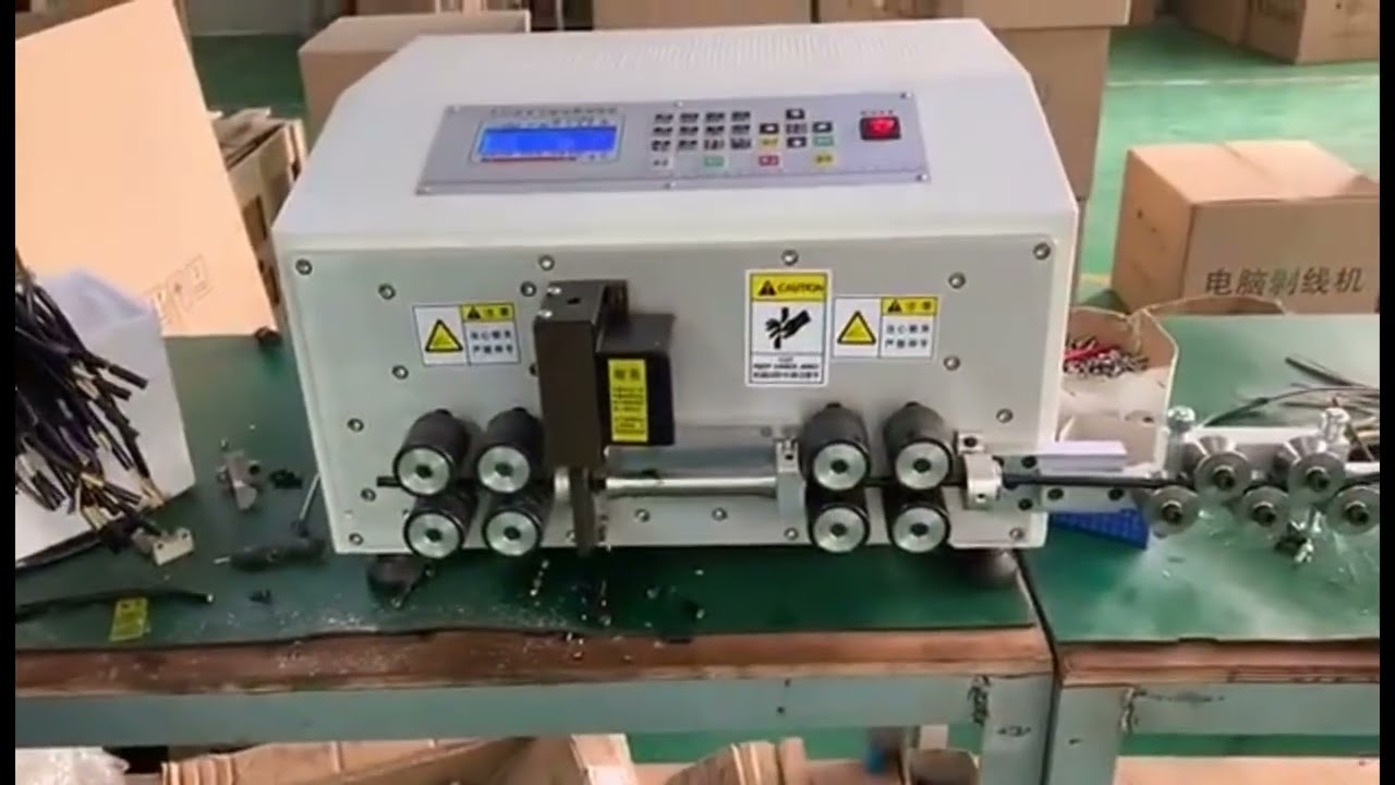 Máquina Automática de Corte e Decapagem de Fios para Computador - 35 mm²