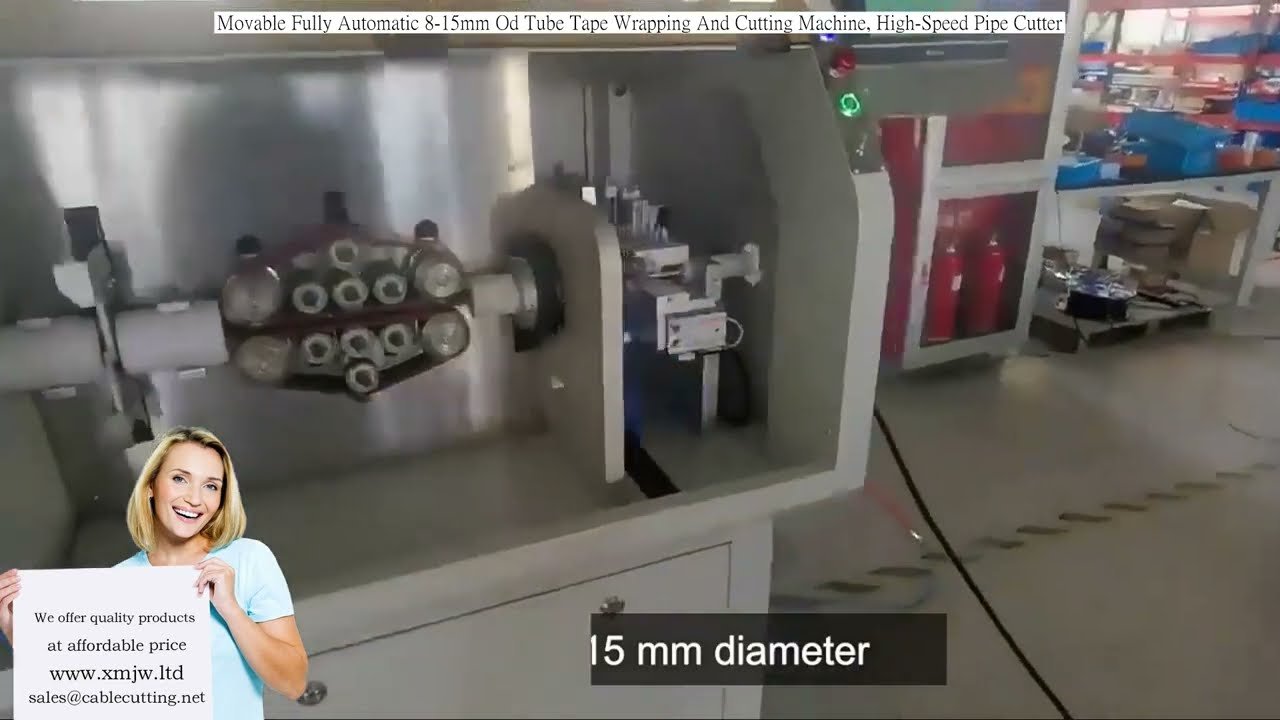 Máquina Automática Móvel para Enrolar e Cortar Tubos de 8-15mm – Cortador de Tubos de Alta Velocidade