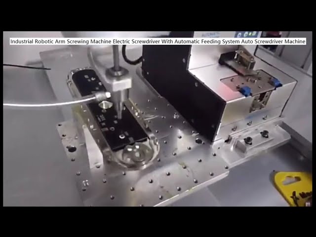 Braço Robótico Industrial para Aparafusamento com Chave Elétrica e Alimentação Automática