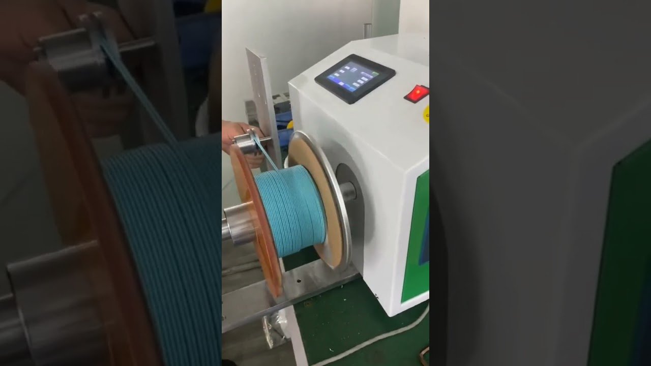 Máquina Automática de Classificação e Bobinamento de Cabos de Fibra Óptica | #fábrica #máquina