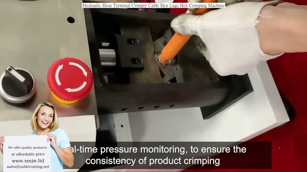 Máquina de Crimpagem Hexagonal para Mangueira Hidráulica e Cabos