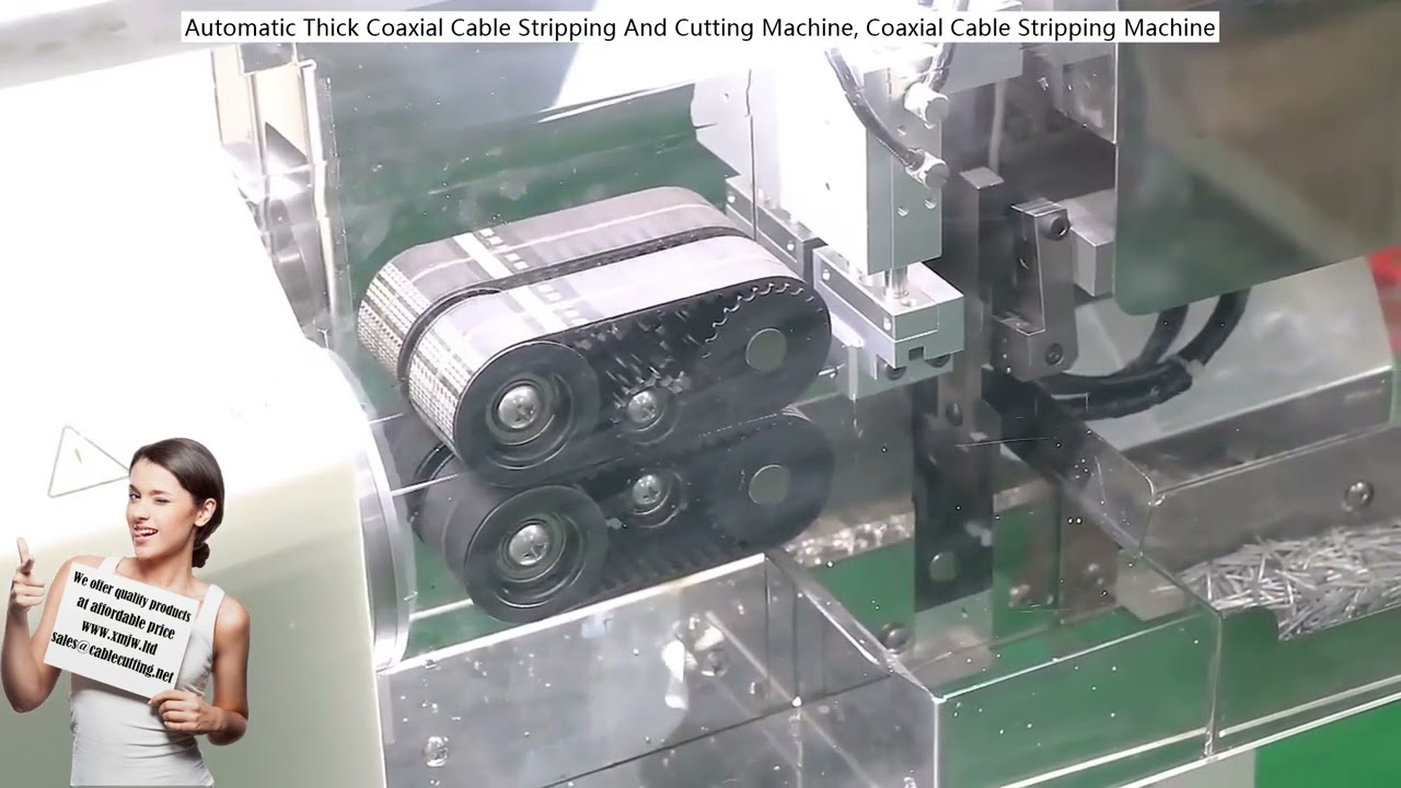 Máquina Automática de Descascar e Cortar Cabo Coaxial Grosso – Decapagem de Cabos Coaxiais