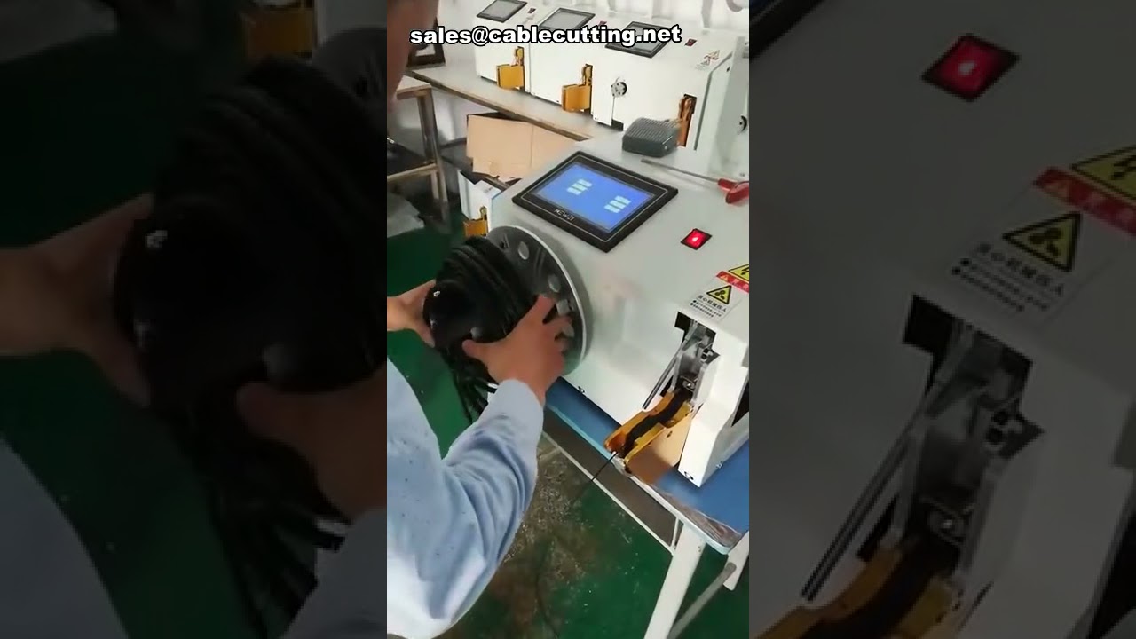 Máquina de Amarrar Fios para Bobinagem: Demonstração do Produto