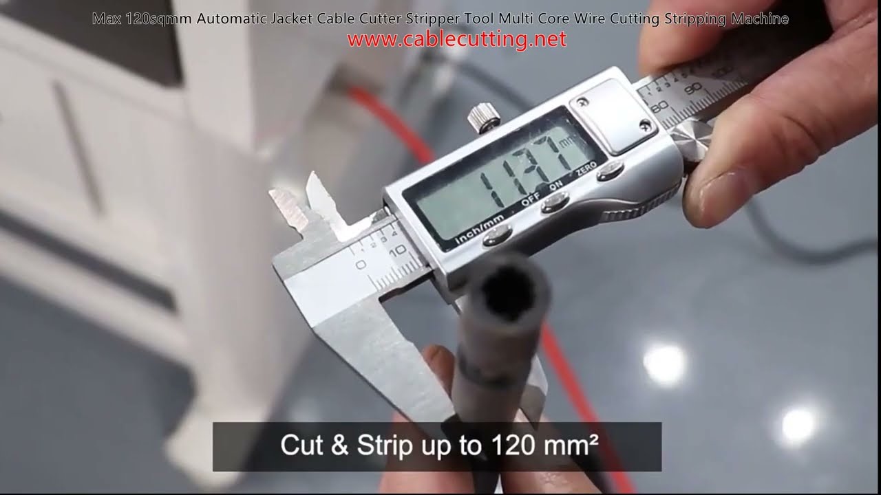 Máquina Automática de Cortar e Descascar Cabos até 120mm² - Ferramenta para Cabos Multinúcleo