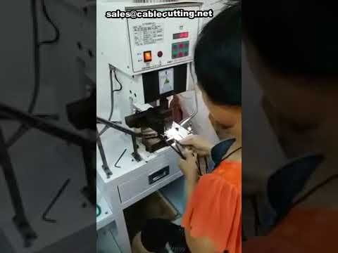 Máquina de Crimpagem de Terminal para Conector de 2 Pinos - Alta Precisão Automática