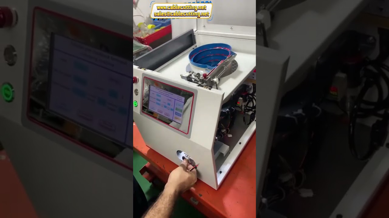 Máquina de Decapar e Crimpagem de Terminais com Luva - Decapagem de Fios e Crimpagem de Isolação
