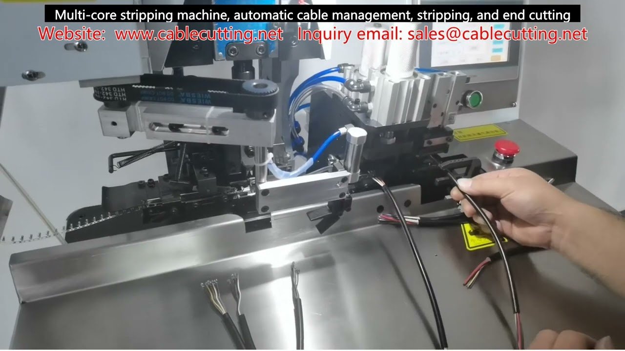 Máquina Semiautomática de Terminais de Fiação para Automação Industrial